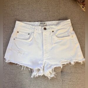 AGOLDE Parker Distressed Cut Off Shorts 25